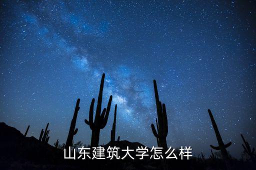 山東建筑大學怎么樣