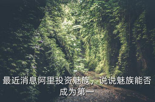 最近消息阿里投資魅族，說(shuō)說(shuō)魅族能否成為第一