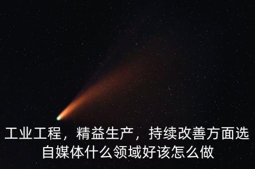 工業(yè)工程，精益生產(chǎn)，持續(xù)改善方面選自媒體什么領(lǐng)域好該怎么做