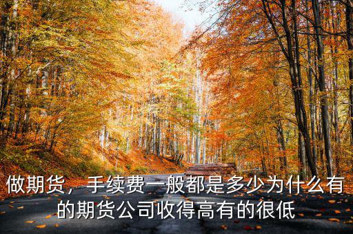 做期貨，手續(xù)費一般都是多少為什么有的期貨公司收得高有的很低