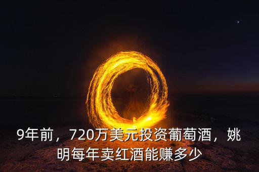 9年前，720萬美元投資葡萄酒，姚明每年賣紅酒能賺多少