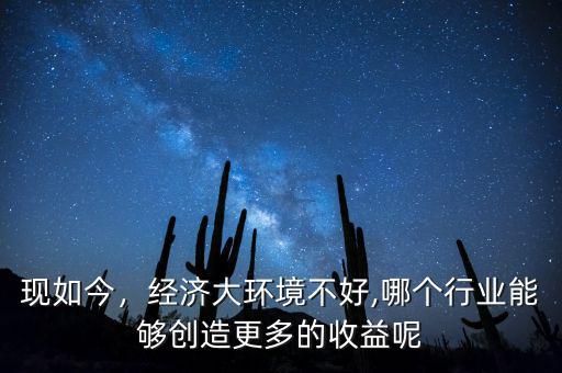 現(xiàn)如今，經(jīng)濟(jì)大環(huán)境不好,哪個行業(yè)能夠創(chuàng)造更多的收益呢