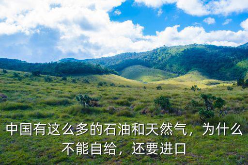 中國有這么多的石油和天然氣，為什么不能自給，還要進(jìn)口
