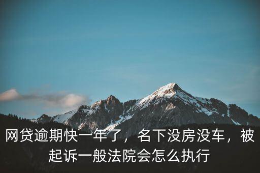 網(wǎng)貸逾期快一年了，名下沒房沒車，被起訴一般法院會(huì)怎么執(zhí)行