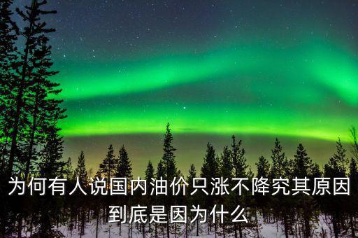 中國油價(jià)為什么不降,油價(jià)為什么不降