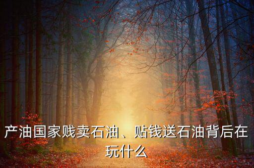 產(chǎn)油國(guó)家賤賣石油、貼錢送石油背后在玩什么