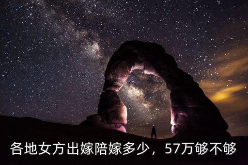 各地女方出嫁陪嫁多少，57萬(wàn)夠不夠