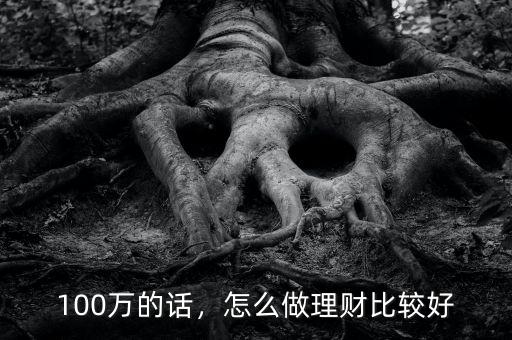 100萬的話，怎么做理財比較好
