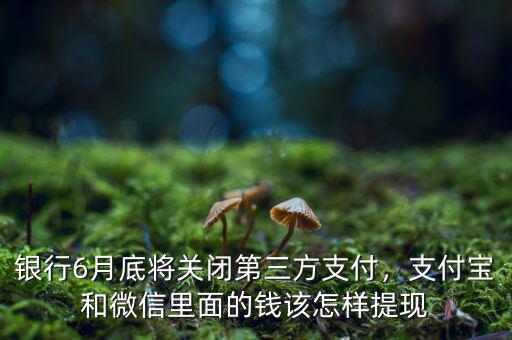 銀行6月底將關(guān)閉第三方支付，支付寶和微信里面的錢該怎樣提現(xiàn)