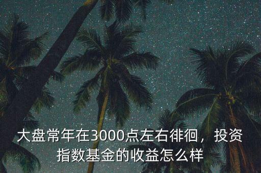 大盤常年在3000點(diǎn)左右徘徊，投資指數(shù)基金的收益怎么樣