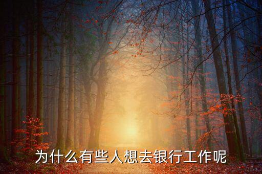為什么選擇銀行工作,作為想進入銀行工作的應(yīng)屆生