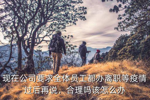 現(xiàn)在公司要求全體員工都辦離職等疫情過后再說，合理嗎該怎么辦