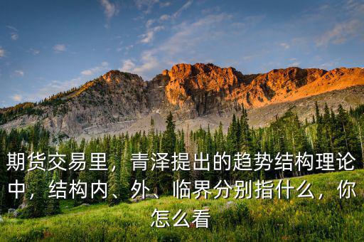期貨交易里，青澤提出的趨勢(shì)結(jié)構(gòu)理論中，結(jié)構(gòu)內(nèi)、外、臨界分別指什么，你怎么看