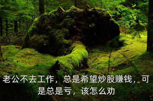 老公不去工作，總是希望炒股賺錢，可是總是虧，該怎么勸