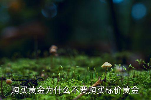 購買黃金為什么不要購買標(biāo)價黃金