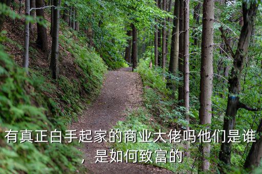 有真正白手起家的商業(yè)大佬嗎他們是誰，是如何致富的