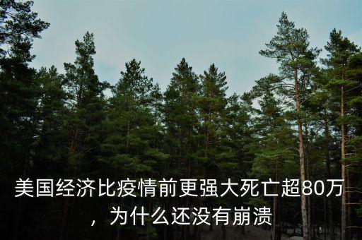 美國(guó)經(jīng)濟(jì)比疫情前更強(qiáng)大死亡超80萬，為什么還沒有崩潰