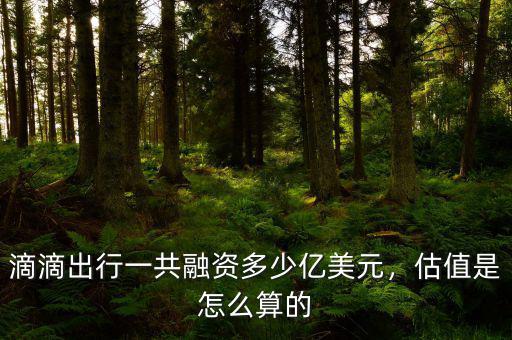 滴滴出行一共融資多少億美元，估值是怎么算的
