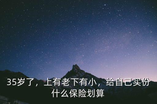 35歲了，上有老下有小，給自己買(mǎi)份什么保險(xiǎn)劃算