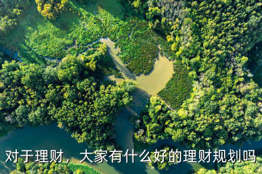 對于理財，大家有什么好的理財規(guī)劃嗎
