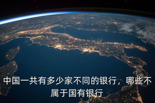中國(guó)一共有多少家不同的銀行，哪些不屬于國(guó)有銀行