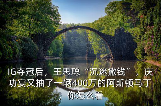 IG奪冠后，王思聰“沉迷撒錢”，慶功宴又抽了一輛400萬的阿斯頓馬丁，你怎么看