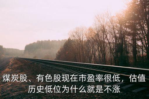 煤炭股、有色股現(xiàn)在市盈率很低，估值歷史低位為什么就是不漲