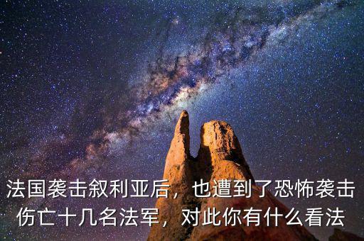 法國襲擊敘利亞后，也遭到了恐怖襲擊傷亡十幾名法軍，對此你有什么看法