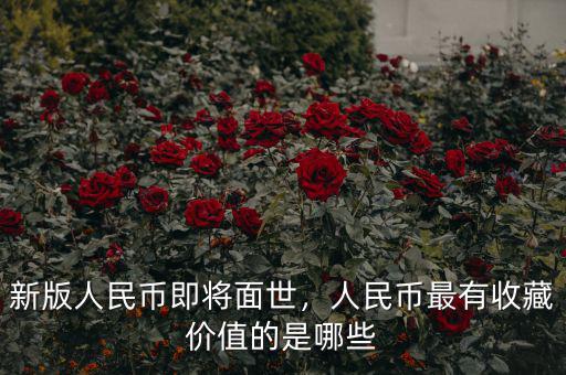 新版人民幣即將面世，人民幣最有收藏價值的是哪些