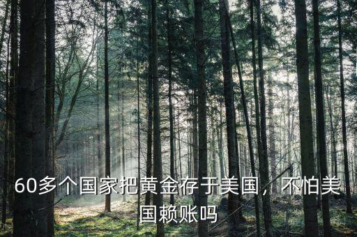 60多個(gè)國(guó)家把黃金存于美國(guó)，不怕美國(guó)賴(lài)賬嗎