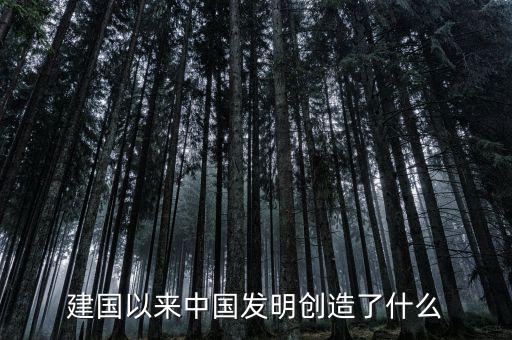 中國(guó)創(chuàng)造了什么,建國(guó)以來中國(guó)發(fā)明創(chuàng)造了什么