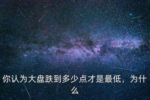 你認(rèn)為大盤跌到多少點(diǎn)才是最低，為什么