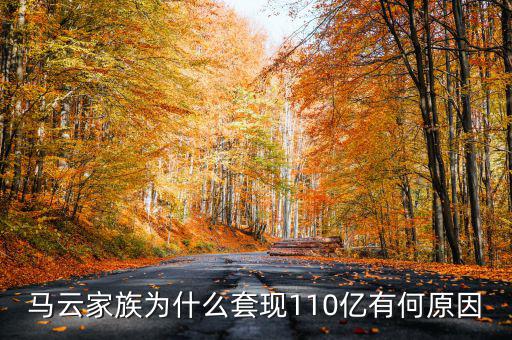 馬云家族為什么套現110億有何原因