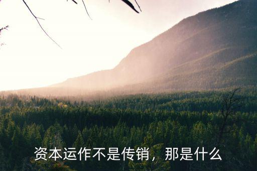 資本運(yùn)作第三平臺是什么概念,什么是民間資本運(yùn)作