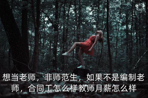 想當(dāng)老師，非師范生，如果不是編制老師，合同工怎么樣教師月薪怎么樣
