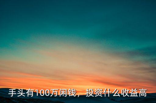 手頭有100萬閑錢，投資什么收益高