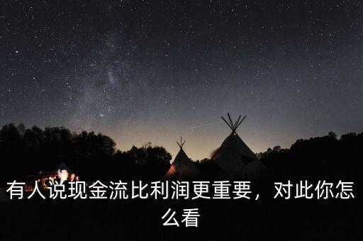 有人說現(xiàn)金流比利潤更重要，對此你怎么看