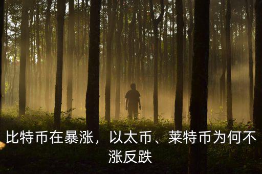 比特幣在暴漲，以太幣、萊特幣為何不漲反跌