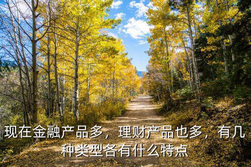 現(xiàn)在金融產(chǎn)品多，理財產(chǎn)品也多，有幾種類型各有什么特點