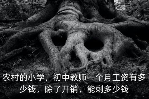 農(nóng)村的小學(xué)，初中教師一個月工資有多少錢，除了開銷，能剩多少錢