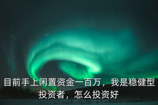 目前手上閑置資金一百萬，我是穩(wěn)健型投資者，怎么投資好