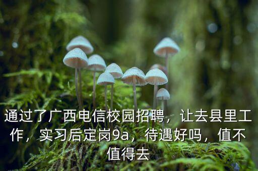 通過了廣西電信校園招聘，讓去縣里工作，實(shí)習(xí)后定崗9a，待遇好嗎，值不值得去