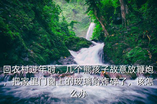 回農村過年時，幾個熊孩子故意放鞭炮，把家里門窗上的玻璃給炸碎了，該怎么辦
