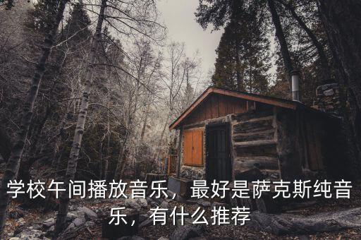 學(xué)校午間播放音樂，最好是薩克斯純音樂，有什么推薦
