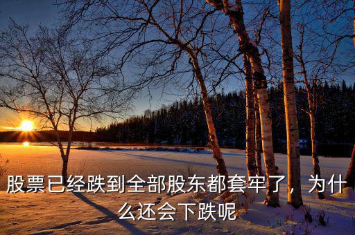 股票已經(jīng)跌到全部股東都套牢了，為什么還會(huì)下跌呢