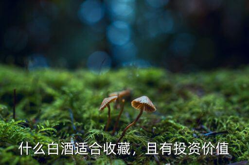 什么白酒適合收藏，且有投資價值