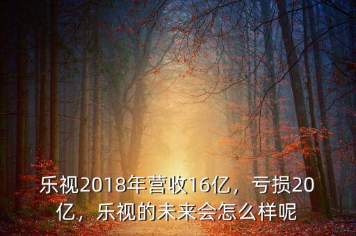樂視2018年?duì)I收16億，虧損20億，樂視的未來會怎么樣呢
