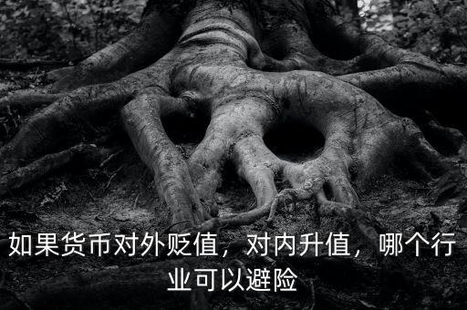 如果貨幣對外貶值，對內(nèi)升值，哪個行業(yè)可以避險