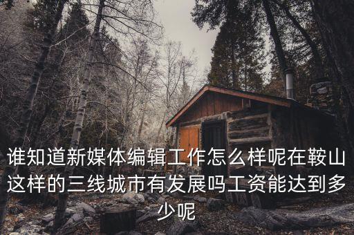 誰(shuí)知道新媒體編輯工作怎么樣呢在鞍山這樣的三線城市有發(fā)展嗎工資能達(dá)到多少呢