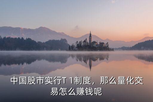 中國股市實行T 1制度，那么量化交易怎么賺錢呢